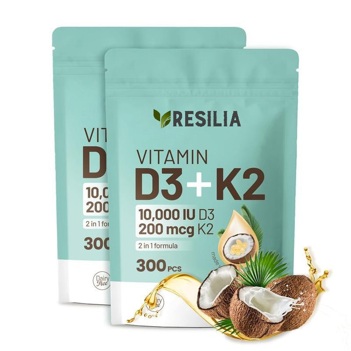 Vitamin D3 & K2 With Coconut Oil Resilia™