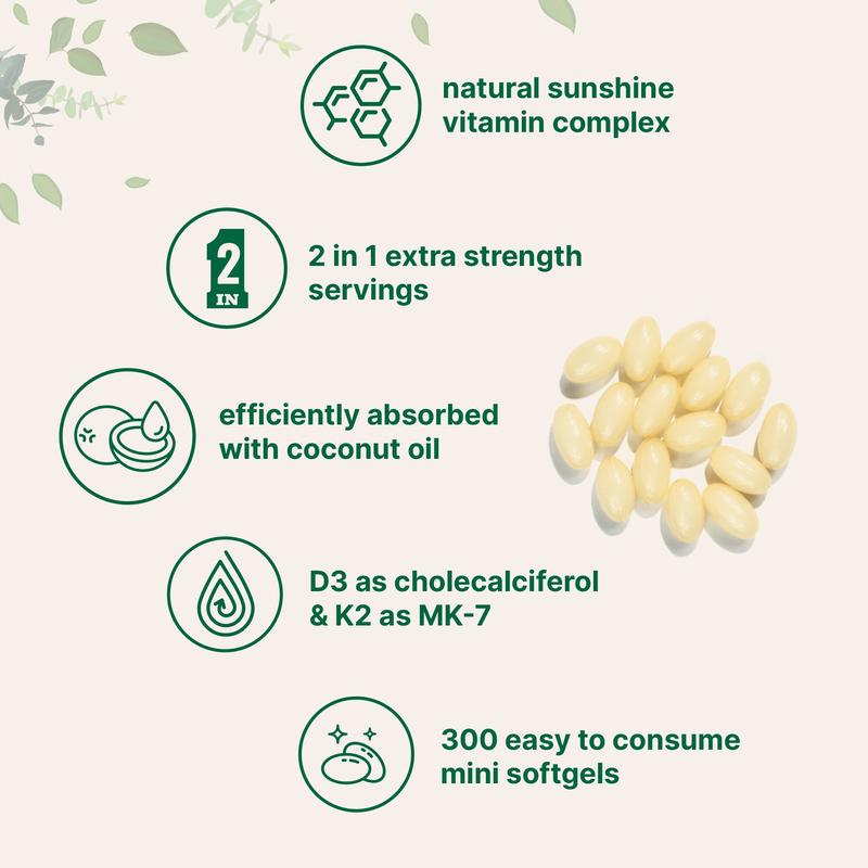 Vitamin D3 & K2 With Coconut Oil Resilia™